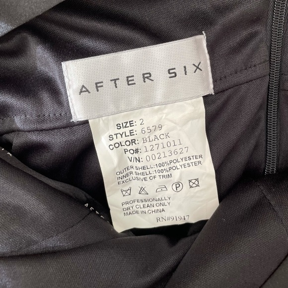 After Six Black Cocktail Dress - Picture 3 of 6